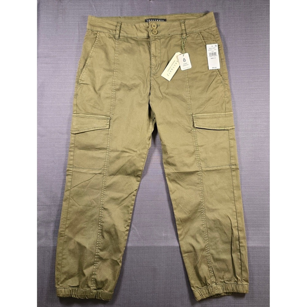 Sanctuary Standard Surplus Olive Green Cargo Jogger Pants CP0694NTO Size 31 NWT